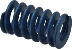 Associated Spring Raymond - 1-1/2" Hole Diam, 3/4" Rod Diam, 2-1/2" Free Length, Blue Die Spring - 562.5 Lb Max Deflection, 1.25" Max Deflection, Medium Duty, Chromium Alloy Steel - Makers Industrial Supply