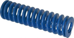 Associated Spring Raymond - 2" Hole Diam, 1" Rod Diam, 7" Free Length, Blue Die Spring - 1092 Lb Max Deflection, 3.5" Max Deflection, Medium Duty, Chromium Alloy Steel - Makers Industrial Supply