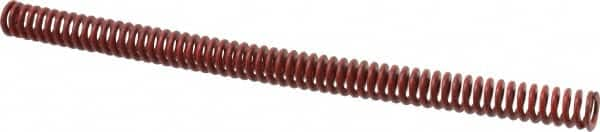 Associated Spring Raymond - 3/4" Hole Diam, 3/8" Rod Diam, 12" Free Length, Red Die Spring - 159.8 Lb Max Deflection, 4.44" Max Deflection, Medium Heavy Duty, Chromium Alloy Steel - Makers Industrial Supply