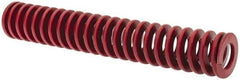 Associated Spring Raymond - 1" Hole Diam, 1/2" Rod Diam, 6" Free Length, Red Die Spring - 266.4 Lb Max Deflection, 2.22" Max Deflection, Medium Heavy Duty, Chromium Alloy Steel - Makers Industrial Supply