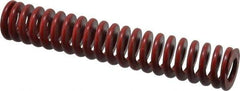 Associated Spring Raymond - 1-1/4" Hole Diam, 5/8" Rod Diam, 7" Free Length, Red Die Spring - 518 Lb Max Deflection, 2.59" Max Deflection, Medium Heavy Duty, Chromium Alloy Steel - Makers Industrial Supply