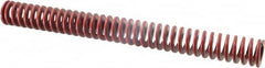 Associated Spring Raymond - 1-1/4" Hole Diam, 5/8" Rod Diam, 12" Free Length, Red Die Spring - 550.6 Lb Max Deflection, 4.44" Max Deflection, Medium Heavy Duty, Chromium Alloy Steel - Makers Industrial Supply