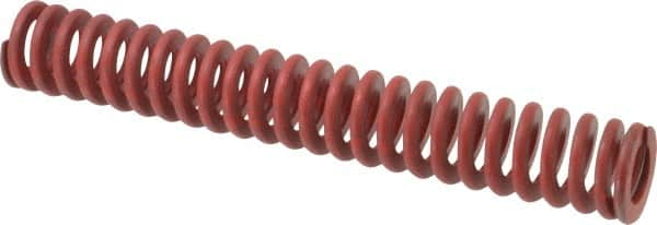 Associated Spring Raymond - 1-1/2" Hole Diam, 3/4" Rod Diam, 10" Free Length, Red Die Spring - 651.2 Lb Max Deflection, 3.7" Max Deflection, Medium Heavy Duty, Chromium Alloy Steel - Makers Industrial Supply