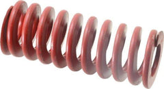 Associated Spring Raymond - 2" Hole Diam, 1" Rod Diam, 5" Free Length, Red Die Spring - 1036 Lb Max Deflection, 1.85" Max Deflection, Medium Heavy Duty, Chromium Alloy Steel - Makers Industrial Supply