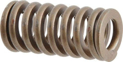 Associated Spring Raymond - 5/8" Hole Diam, 11/32" Rod Diam, 1-1/4" Free Length, Gold Die Spring - 111 Lb Max Deflection, 0.38" Max Deflection, Heavy Duty, Chromium Alloy Steel - Makers Industrial Supply