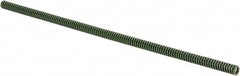 Associated Spring Raymond - 3/8" Hole Diam, 3/16" Rod Diam, 12" Free Length, Green Die Spring - 45 Lb Max Deflection, 3" Max Deflection, Extra Heavy Duty, Chromium Alloy Steel - Makers Industrial Supply