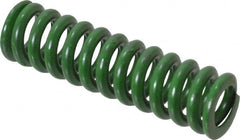 Associated Spring Raymond - 1/2" Hole Diam, 9/32" Rod Diam, 1-3/4" Free Length, Green Die Spring - 74.4 Lb Max Deflection, 0.44" Max Deflection, Extra Heavy Duty, Chromium Alloy Steel - Makers Industrial Supply