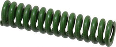 Associated Spring Raymond - 1/2" Hole Diam, 9/32" Rod Diam, 2" Free Length, Green Die Spring - 70 Lb Max Deflection, 0.5" Max Deflection, Extra Heavy Duty, Chromium Alloy Steel - Makers Industrial Supply