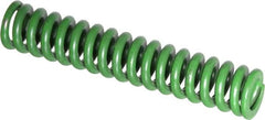 Associated Spring Raymond - 1/2" Hole Diam, 9/32" Rod Diam, 2-1/2" Free Length, Green Die Spring - 71.9 Lb Max Deflection, 0.63" Max Deflection, Extra Heavy Duty, Chromium Alloy Steel - Makers Industrial Supply