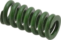 Associated Spring Raymond - 5/8" Hole Diam, 11/32" Rod Diam, 1-1/4" Free Length, Green Die Spring - 146.9 Lb Max Deflection, 0.31" Max Deflection, Extra Heavy Duty, Chromium Alloy Steel - Makers Industrial Supply