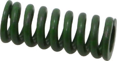 Associated Spring Raymond - 5/8" Hole Diam, 11/32" Rod Diam, 1-1/2" Free Length, Green Die Spring - 142.5 Lb Max Deflection, 0.38" Max Deflection, Extra Heavy Duty, Chromium Alloy Steel - Makers Industrial Supply