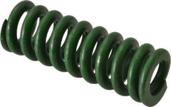 Associated Spring Raymond - 5/8" Hole Diam, 11/32" Rod Diam, 1-3/4" Free Length, Green Die Spring - 140 Lb Max Deflection, 0.44" Max Deflection, Extra Heavy Duty, Chromium Alloy Steel - Makers Industrial Supply