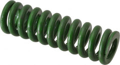 Associated Spring Raymond - 5/8" Hole Diam, 11/32" Rod Diam, 2" Free Length, Green Die Spring - 145 Lb Max Deflection, 0.5" Max Deflection, Extra Heavy Duty, Chromium Alloy Steel - Makers Industrial Supply