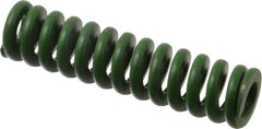 Associated Spring Raymond - 3/4" Hole Diam, 3/8" Rod Diam, 3" Free Length, Green Die Spring - 303.8 Lb Max Deflection, 0.75" Max Deflection, Extra Heavy Duty, Chromium Alloy Steel - Makers Industrial Supply