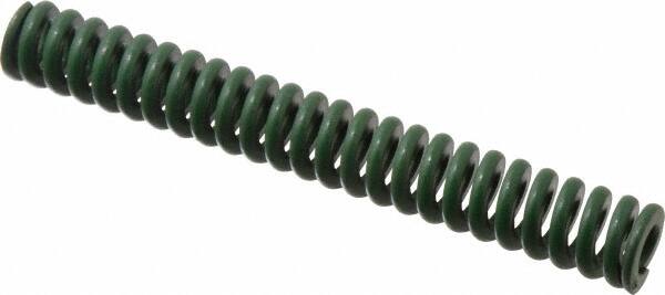 Associated Spring Raymond - 3/4" Hole Diam, 3/8" Rod Diam, 5-1/2" Free Length, Green Die Spring - 295.6 Lb Max Deflection, 1.38" Max Deflection, Extra Heavy Duty, Chromium Alloy Steel - Makers Industrial Supply