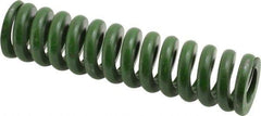 Associated Spring Raymond - 1" Hole Diam, 1/2" Rod Diam, 4" Free Length, Green Die Spring - 552 Lb Max Deflection, 1" Max Deflection, Extra Heavy Duty, Chromium Alloy Steel - Makers Industrial Supply