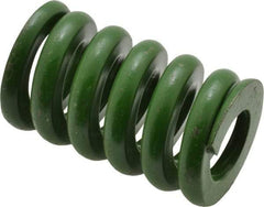 Associated Spring Raymond - 1-1/4" Hole Diam, 5/8" Rod Diam, 2" Free Length, Green Die Spring - 960 Lb Max Deflection, 0.5" Max Deflection, Extra Heavy Duty, Chromium Alloy Steel - Makers Industrial Supply