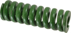 Associated Spring Raymond - 1-1/2" Hole Diam, 3/4" Rod Diam, 4-1/2" Free Length, Green Die Spring - 1665 Lb Max Deflection, 1.13" Max Deflection, Extra Heavy Duty, Chromium Alloy Steel - Makers Industrial Supply