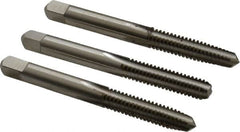 Hertel - 1/4-20 UNC, 4 Flute, Bottoming, Plug & Taper, Bright Finish, High Speed Steel Tap Set - 2-1/2" OAL, 2B/3B Class of Fit - Makers Industrial Supply