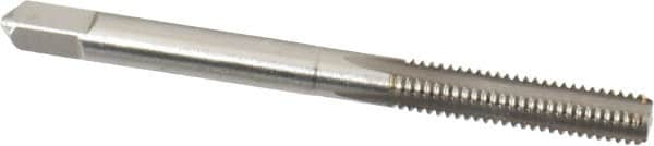 Hertel - M5x0.90 Metric Special 4 Flute Bright Finish High Speed Steel Straight Flute Standard Hand Tap - Bottoming, Right Hand Thread, 2-3/8" OAL, 7/8" Thread Length, D3 Limit, Oversize - Makers Industrial Supply