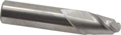 Accupro - 15/32" Diam, 5/8" LOC, 2 Flute Solid Carbide Ball End Mill - Uncoated, Single End, 2-1/2" OAL, 1/2" Shank Diam, Spiral Flute - Makers Industrial Supply