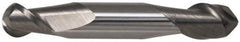 Accupro - 11/32" Diam, 3/4" LOC, 2 Flute Solid Carbide Ball End Mill - TiCN Finish, Double End, 3-1/2" OAL, 3/8" Shank Diam, Spiral Flute - Makers Industrial Supply