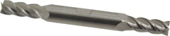 Accupro - 5/16", 3/4" LOC, 3/8" Shank Diam, 3" OAL, 4 Flute, Solid Carbide Square End Mill - Double End, Uncoated, Spiral Flute, 40° Helix, Centercutting, Right Hand Cut, Right Hand Flute - Makers Industrial Supply