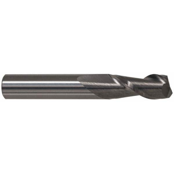 Accupro - 27/64", 5/8" LOC, 7/16" Shank Diam, 2" OAL, 2 Flute, Solid Carbide Square End Mill - Makers Industrial Supply