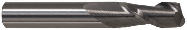 Accupro - 11/16", 1-1/2" LOC, 3/4" Shank Diam, 4" OAL, 2 Flute, Solid Carbide Square End Mill - Single End, TiCN Finish, Spiral Flute, 40° Helix, Centercutting, Right Hand Cut, Right Hand Flute - Makers Industrial Supply