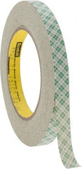 3M - 1/2" x 36 Yd Rubber Adhesive Double Sided Tape - Makers Industrial Supply