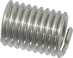 Recoil - 3/8-16 UNC, 3/4" OAL, Free Running Helical Insert - 10 Free Coils, Tanged, Stainless Steel, Bright Finish, 2D Insert Length - Makers Industrial Supply