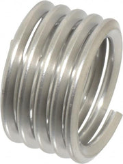 Recoil - 1/2-13 UNC, 1/2" OAL, Free Running Helical Insert - 4-7/8 Free Coils, Tanged, Stainless Steel, Bright Finish, 1D Insert Length - Makers Industrial Supply