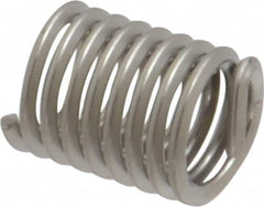 Recoil - #12-24 UNC, 0.432" OAL, Free Running Helical Insert - 8-3/8 Free Coils, Tanged, Stainless Steel, Bright Finish, 2D Insert Length - Makers Industrial Supply