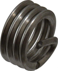 Recoil - M4x0.70 Metric Coarse, 4mm OAL, Free Running Helical Insert - 3-5/8 Free Coils, Tanged, Stainless Steel, Bright Finish, 1D Insert Length - Exact Industrial Supply