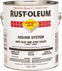 Rust-Oleum - 1 Gal Can Gloss Safety Yellow Antislip Epoxy - 50 Sq Ft/Gal Coverage, <340 g/L VOC Content - Makers Industrial Supply