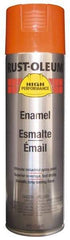 Rust-Oleum - Equipment Orange, 15 oz Net Fill, Gloss, Enamel Spray Paint - 14 Sq Ft per Can, 20 oz Container, Use on Rust Proof Paint - Makers Industrial Supply