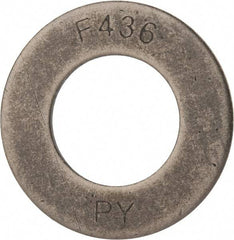 Value Collection - 1-1/2" Screw, Grade SAE 1035-1050 Steel Structural Flat Washer - 1-5/8" ID x 3" OD, Plain Finish - Makers Industrial Supply