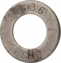 Value Collection - 1-1/4" Screw, Grade SAE 1035-1050 Steel Structural Flat Washer - 1-3/8" ID x 2-1/2" OD, Plain Finish - Makers Industrial Supply