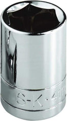 SK - 1-7/16", 1/2" Drive, Standard Hand Socket - 6 Points, Steel, Chrome Finish - Makers Industrial Supply