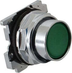 Eaton Cutler-Hammer - Flush Pushbutton Switch Operator - Green, Round Button, Nonilluminated - Makers Industrial Supply