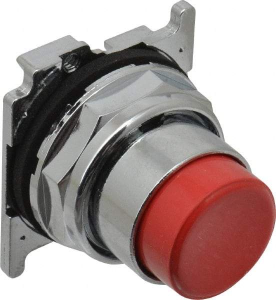 Eaton Cutler-Hammer - Extended Straight Pushbutton Switch Operator - Red, Round Button, Nonilluminated - Makers Industrial Supply