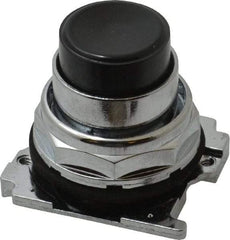 Eaton Cutler-Hammer - Extended Straight Pushbutton Switch Operator - Black, Round Button, Nonilluminated - Makers Industrial Supply