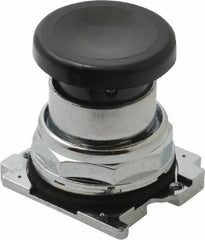 Eaton Cutler-Hammer - Extended Mushroom Head Pushbutton Switch Operator - Black, Round Button, Nonilluminated - Makers Industrial Supply