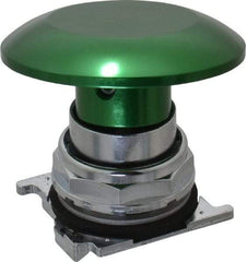 Eaton Cutler-Hammer - Extended Jumbo Mushroom Head Pushbutton Switch Operator - Green, Round Button, Nonilluminated - Makers Industrial Supply