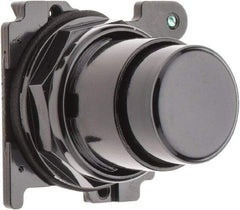 Eaton Cutler-Hammer - Extended Straight Pushbutton Switch Operator - Black, Round Button, Nonilluminated - Makers Industrial Supply