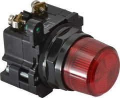 Eaton Cutler-Hammer - 120 VAC Red Lens Incandescent Indicating Light - Corrosion Resistant, Oiltight, Watertight - Makers Industrial Supply