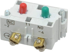 Eaton Cutler-Hammer - NO/NC, 0.5 Amp, Electrical Switch Contact Block - 120 VAC/VDC, Pressure Terminal, 30-1/2mm Hole, For Use with E34 Operators, Standard 10250T - Makers Industrial Supply