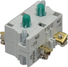 Eaton Cutler-Hammer - 2NO, 0.5 Amp, Electrical Switch Contact Block - 120 VAC/VDC, Pressure Terminal, 30-1/2mm Hole, For Use with E34 Operators, Standard 10250T - Makers Industrial Supply