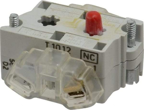 Eaton Cutler-Hammer - NC, 0.5 Amp, Electrical Switch Contact Block - 120 VAC/VDC, Pressure Terminal, 30-1/2mm Hole, For Use with E34 Operators, Standard 10250T - Makers Industrial Supply