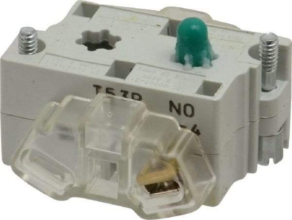 Eaton Cutler-Hammer - 0.5 Amp, Electrical Switch Contact Block - 120 VAC/VDC, Pressure Terminal, 30-1/2mm Hole, For Use with E34 Operators, Standard 10250T - Makers Industrial Supply